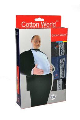 3 CSOMAG Cotton World férfi alsónadrág 4XL-6XL