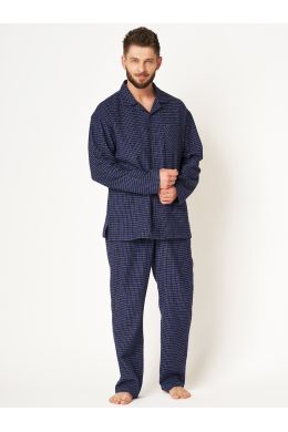 Férfi flanel pizsama Kulcs MNS 457 3XL-4XL